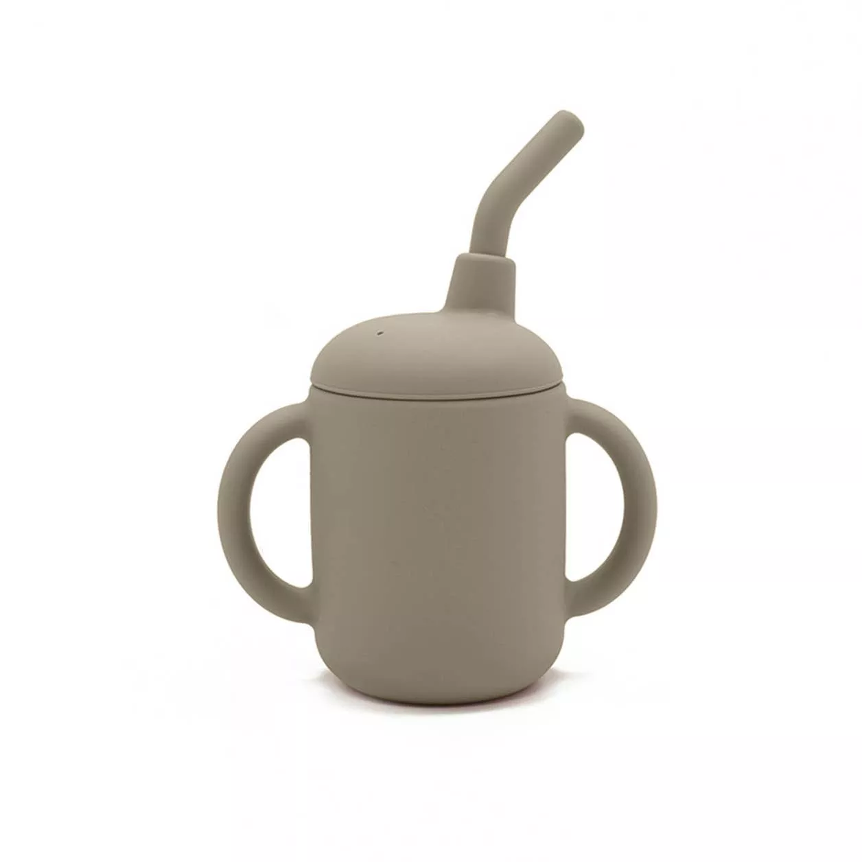 Silicone Sippy Cup with Straw|Blush&Pebble&Sand