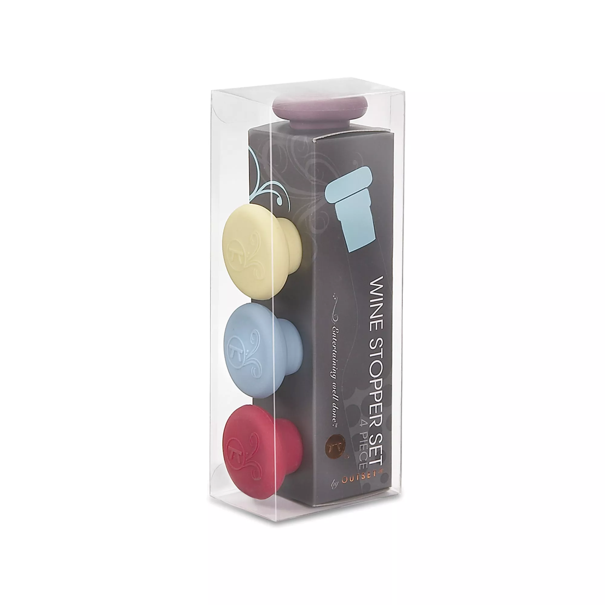 SILICONE WINE STOPPERS 4 PACK