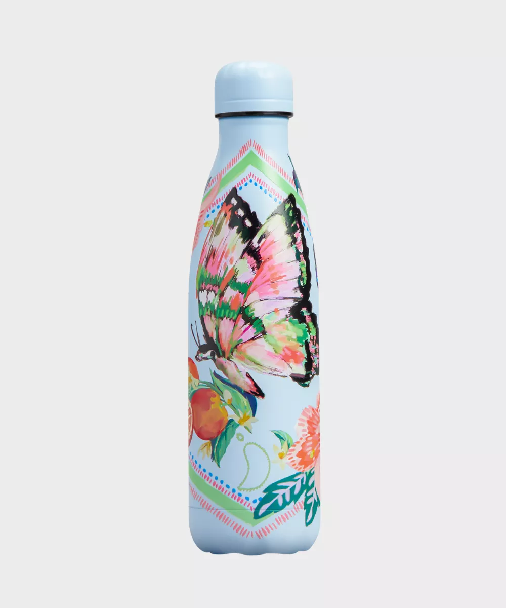 Sketchbook Butterfly Water Bottle