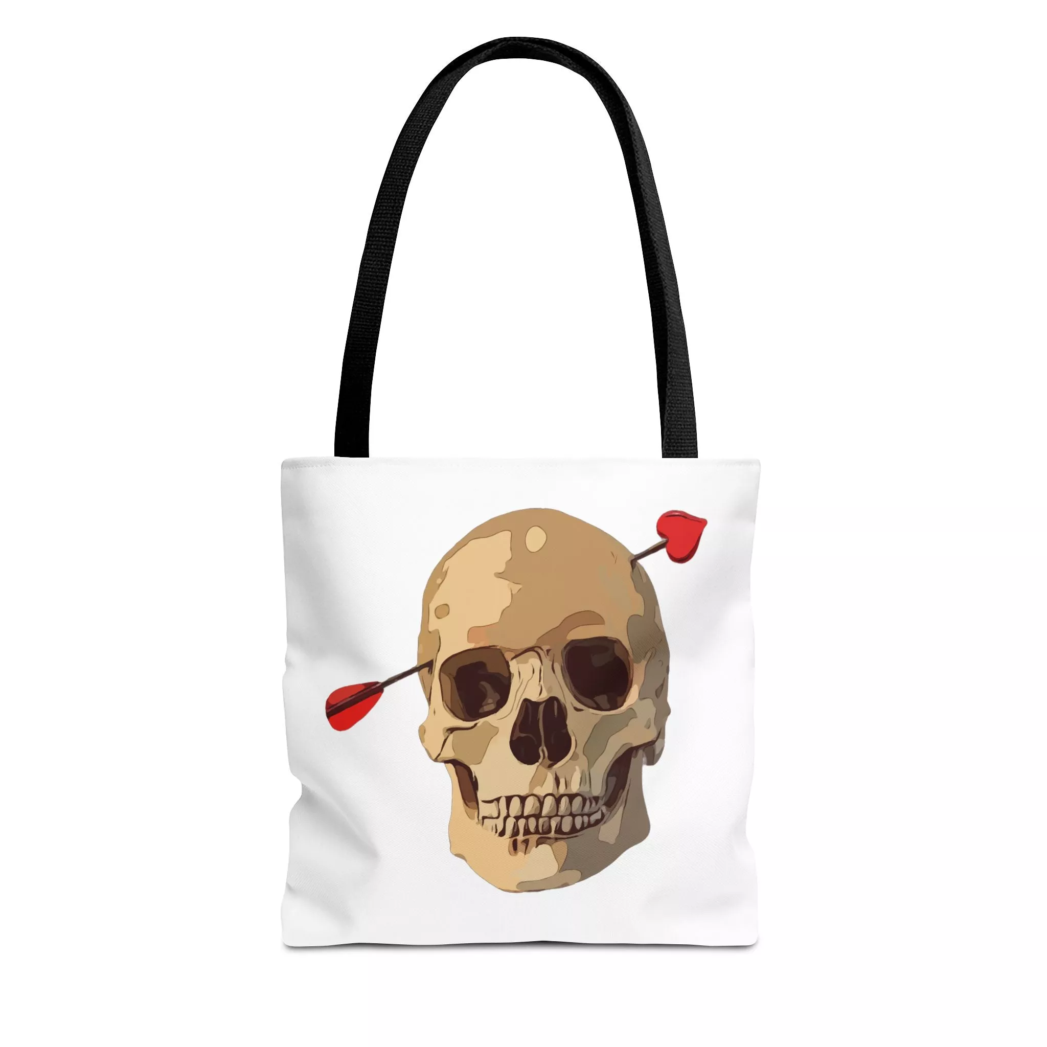 Skull Graphic Cupid Tote Bag: Edgy Elegance Meets Functional Style