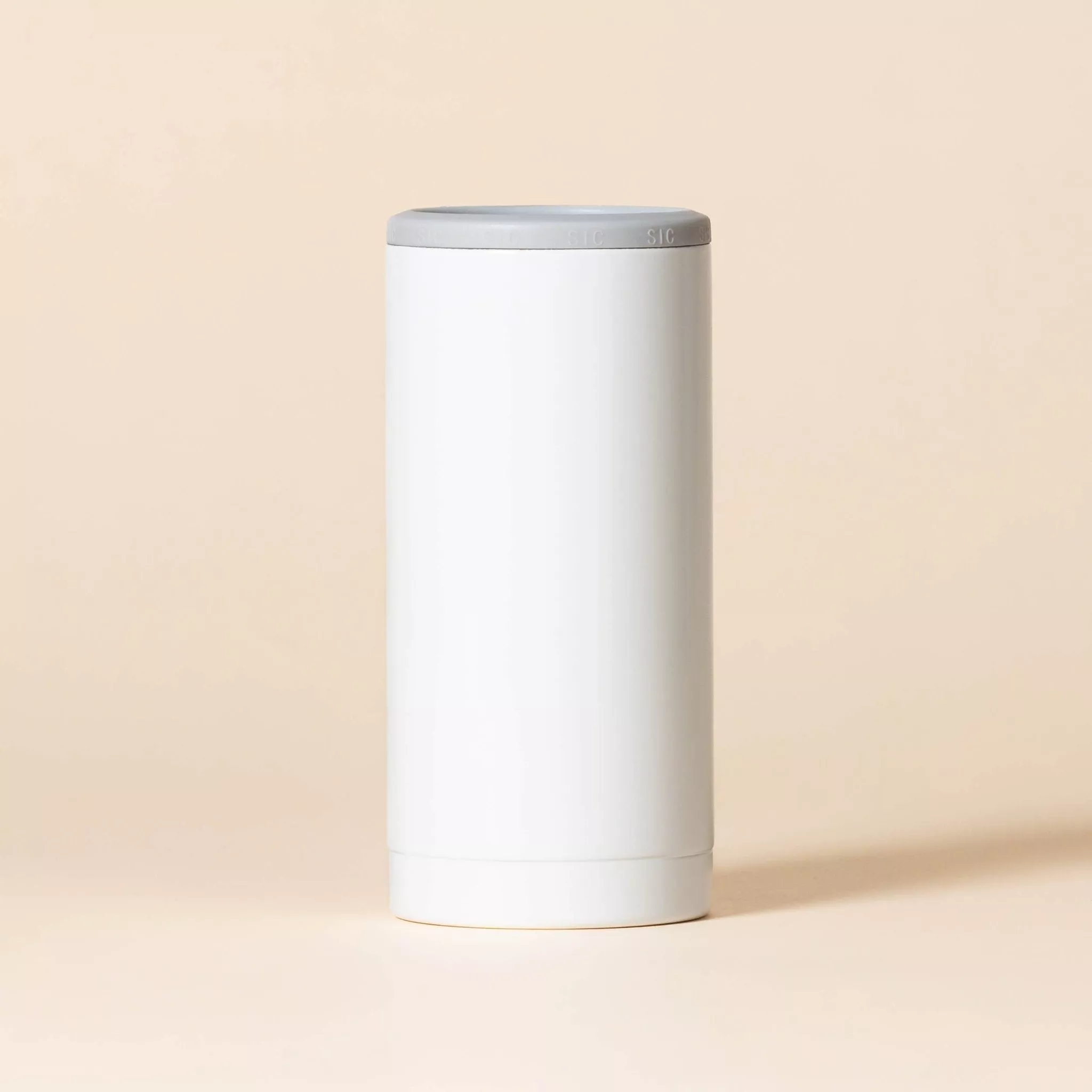 Slim Can Cooler | Gloss Ice White