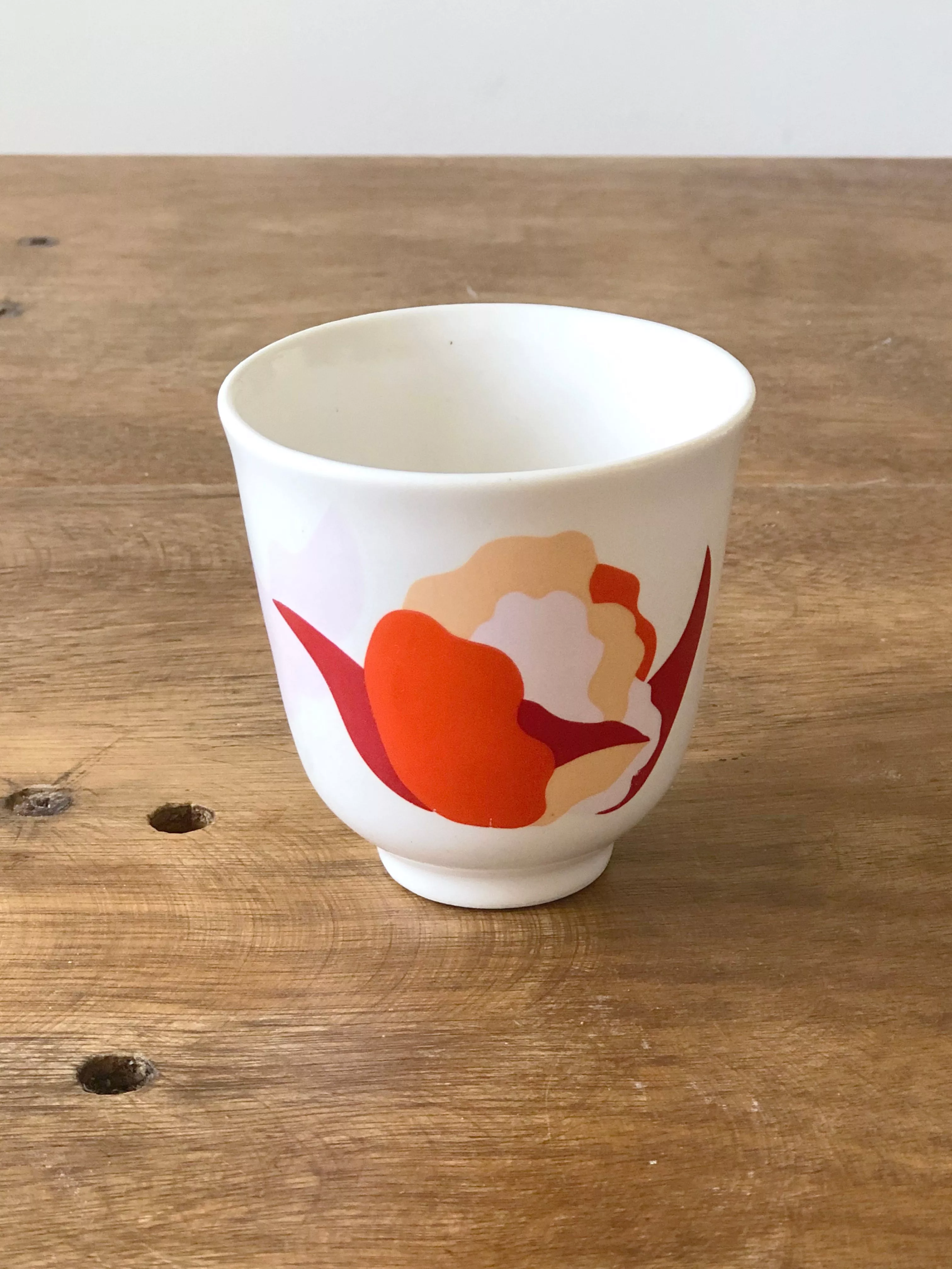 Small cup flower print - Red mix