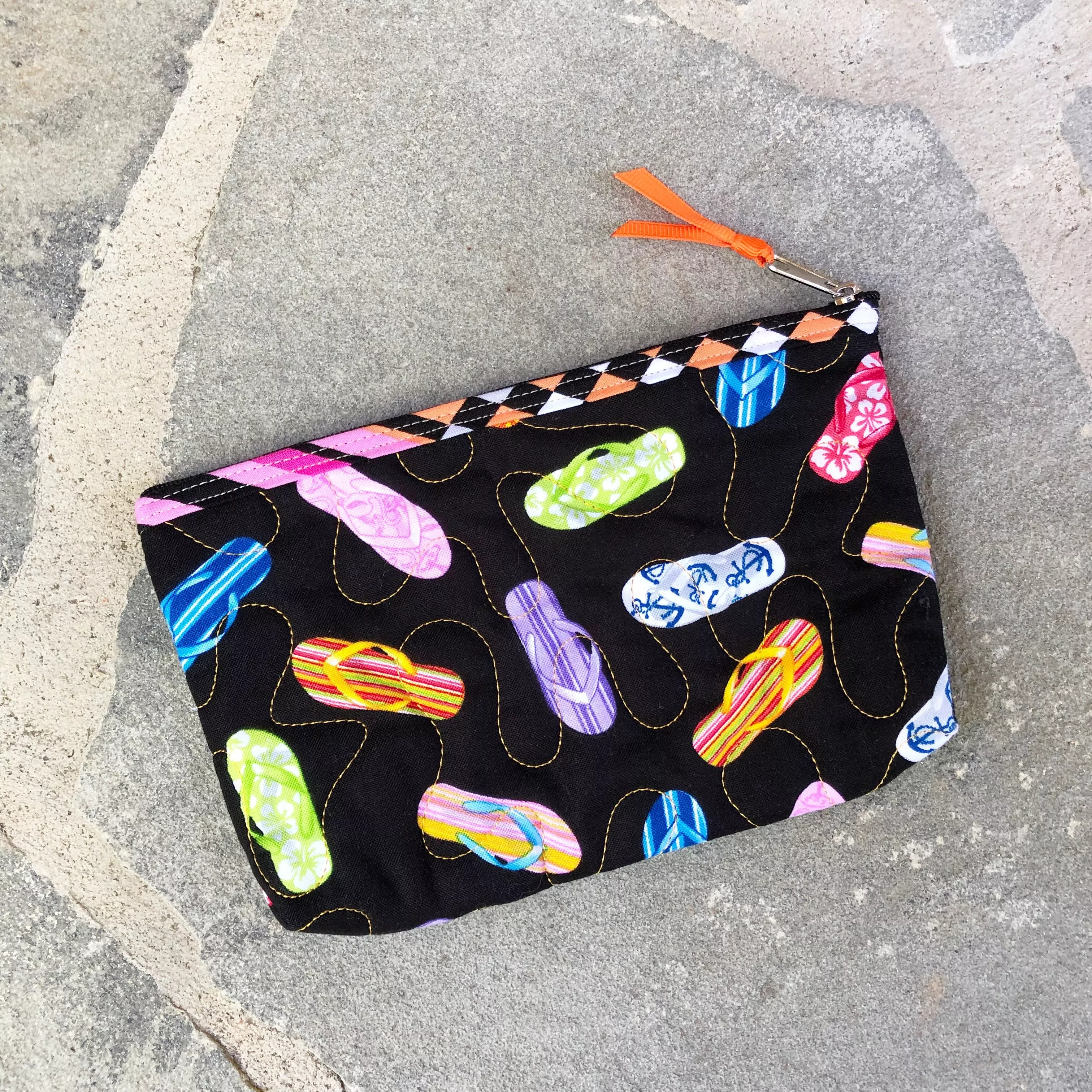 Small Zipper Pouch - Flip Flop