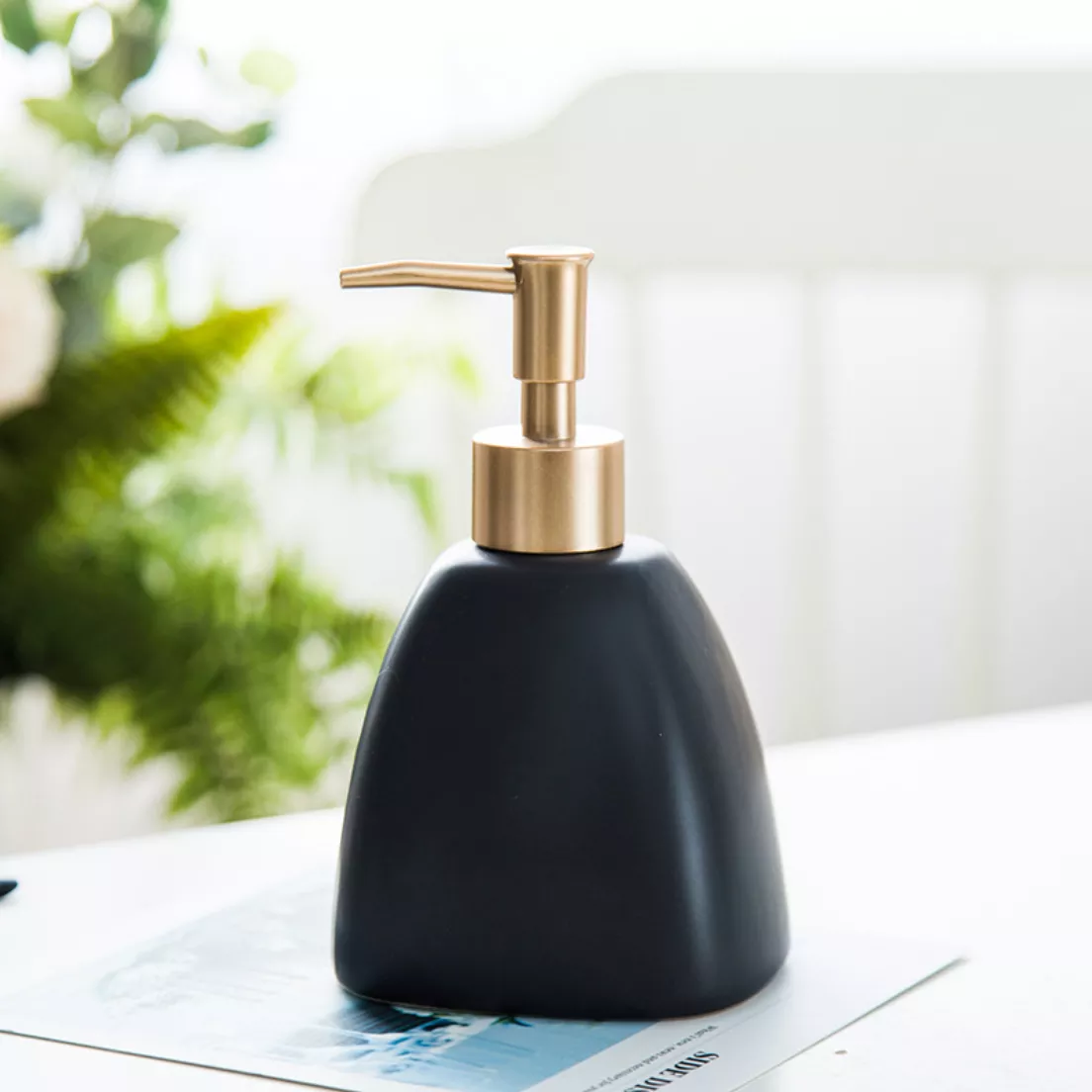 Soap Dispenser for Bathroom|Black&White