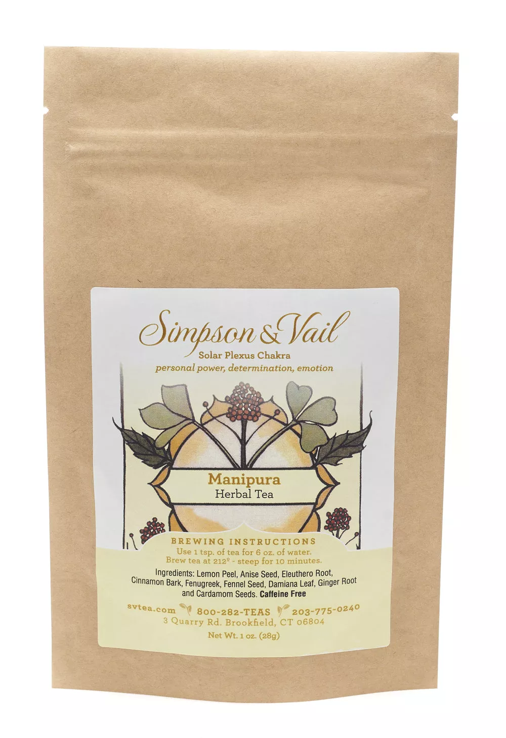 Solar Plexus Chakra (Manipura) Herbal Tisane - 1oz pkg