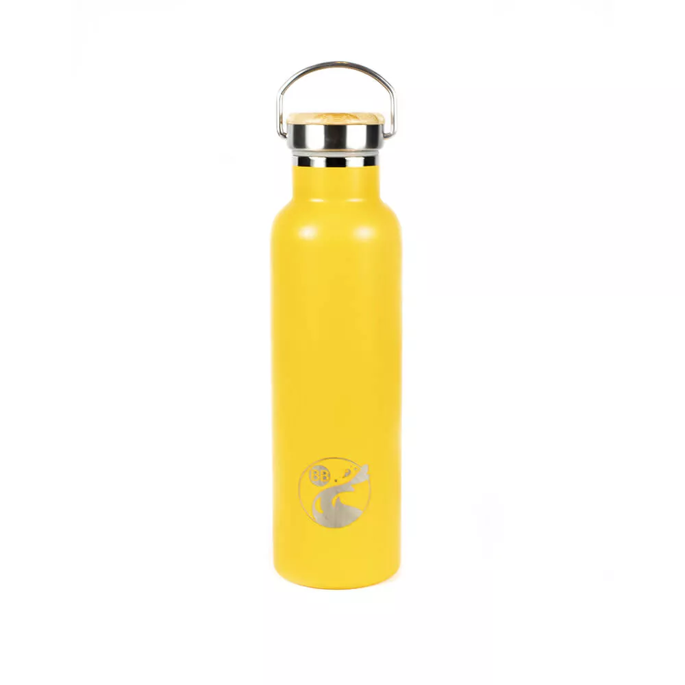Solid Color Blossom Stainless Steel Water Bottle