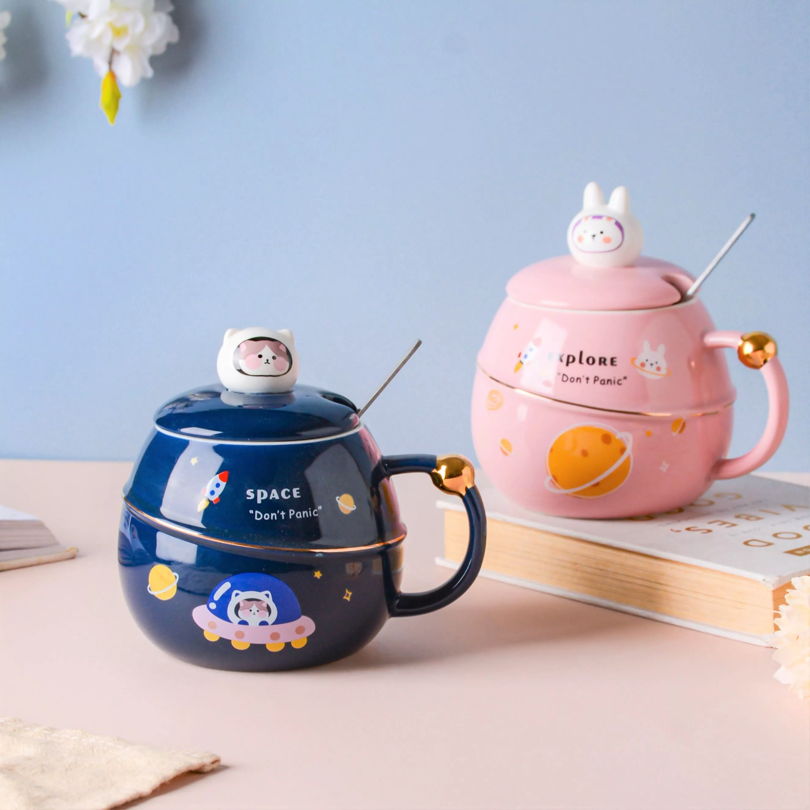 Space Cup|Pink&Blue&Blue&Blue