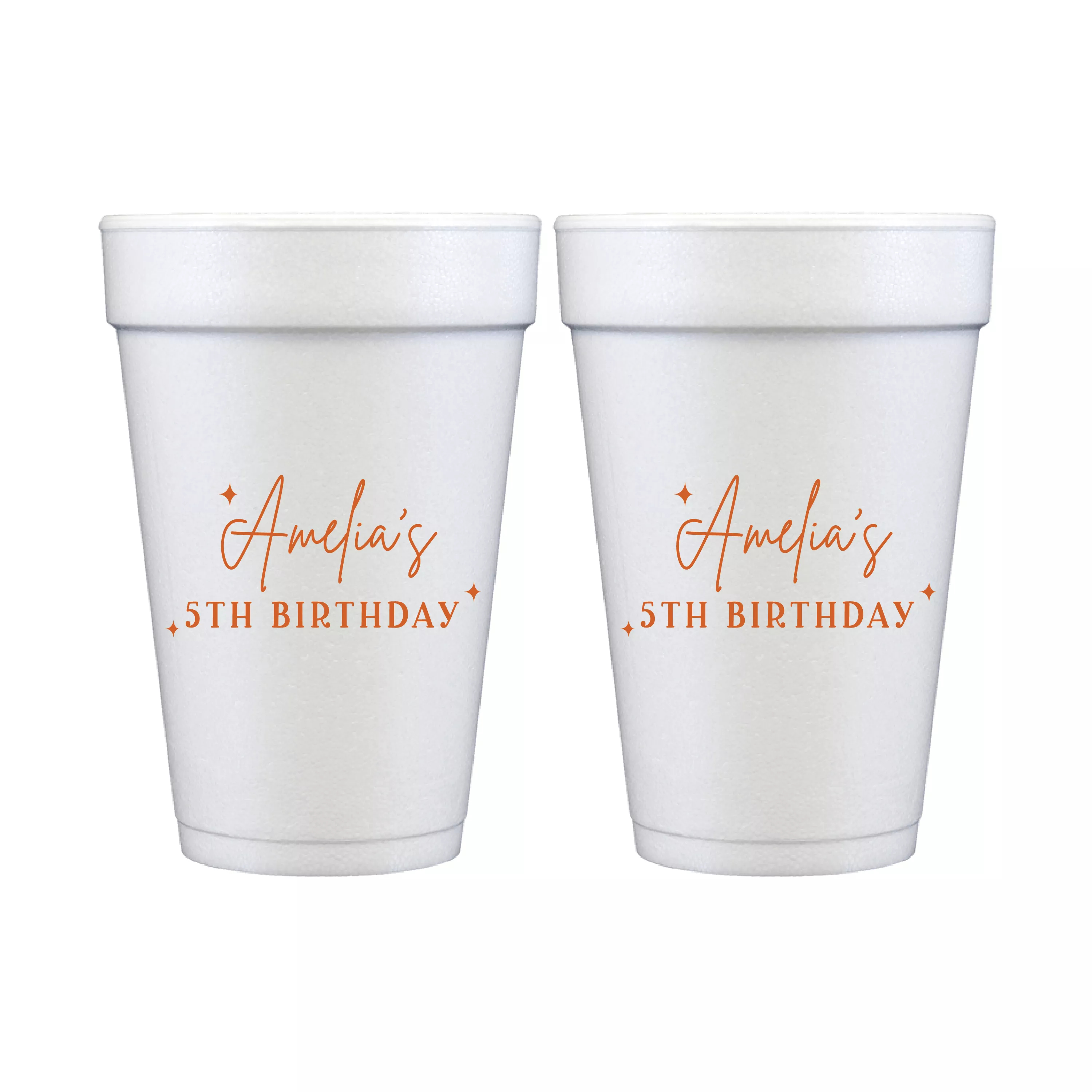 Sparkle and Shine Birthday Foam Cups