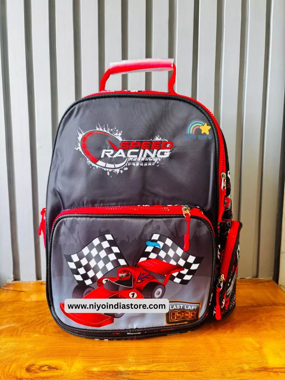 Speed Racing Backpack for Kids - Fun & Stylish