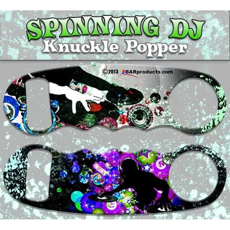 Spinning DJ Knuckle Popper Bottle Opener