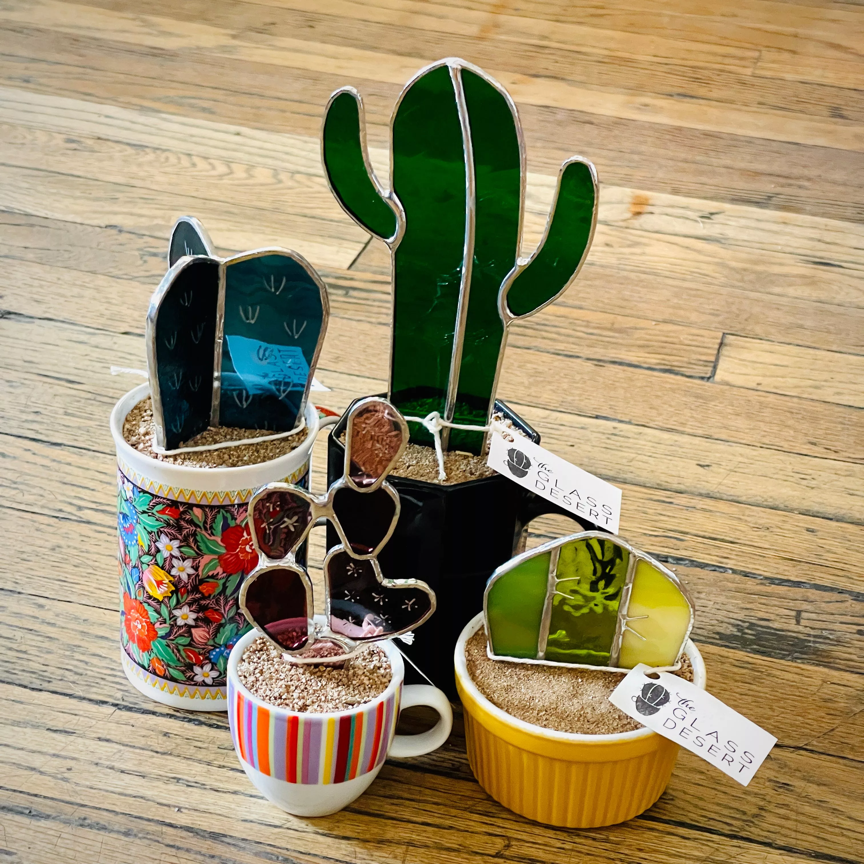 Stained Glass Cactus by Goodness Glass