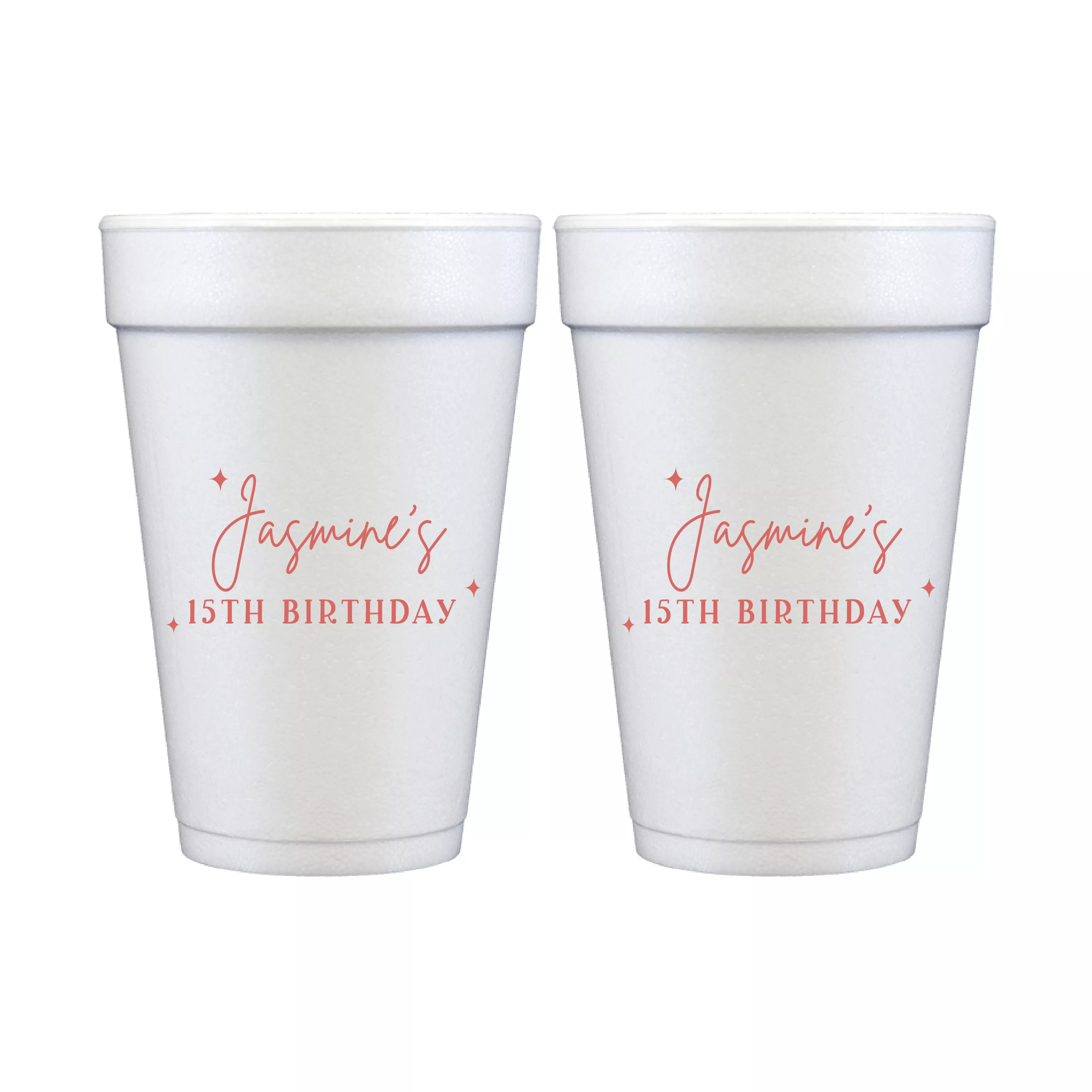 Star of the Day Birthday Foam Cups