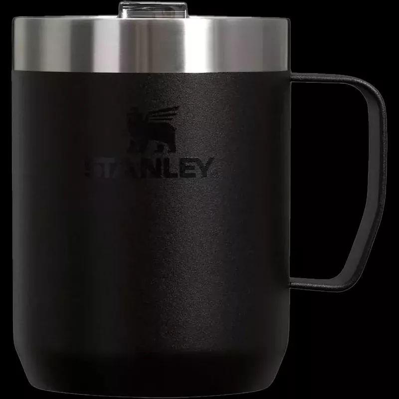 Stay-Hot Camp Mug – 8 oz|Black 2.0&Cream Gloss