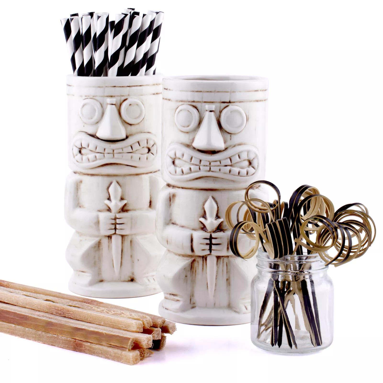 Stone God Tiki Drinkware Gift Set