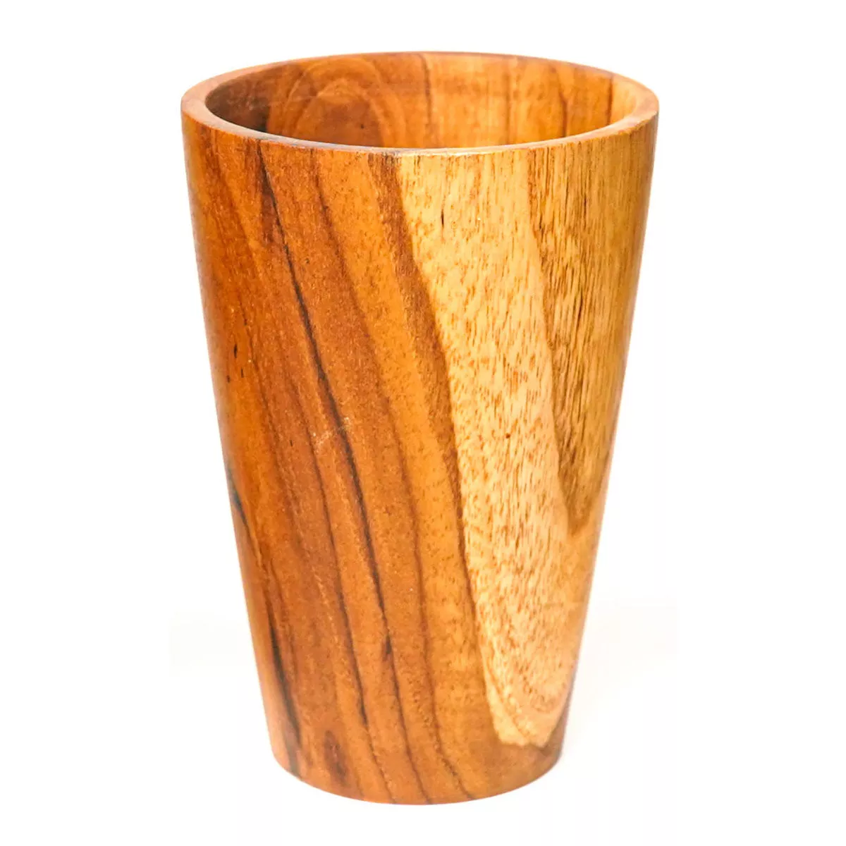 Straight Side Teak Wood Cup - Regular
