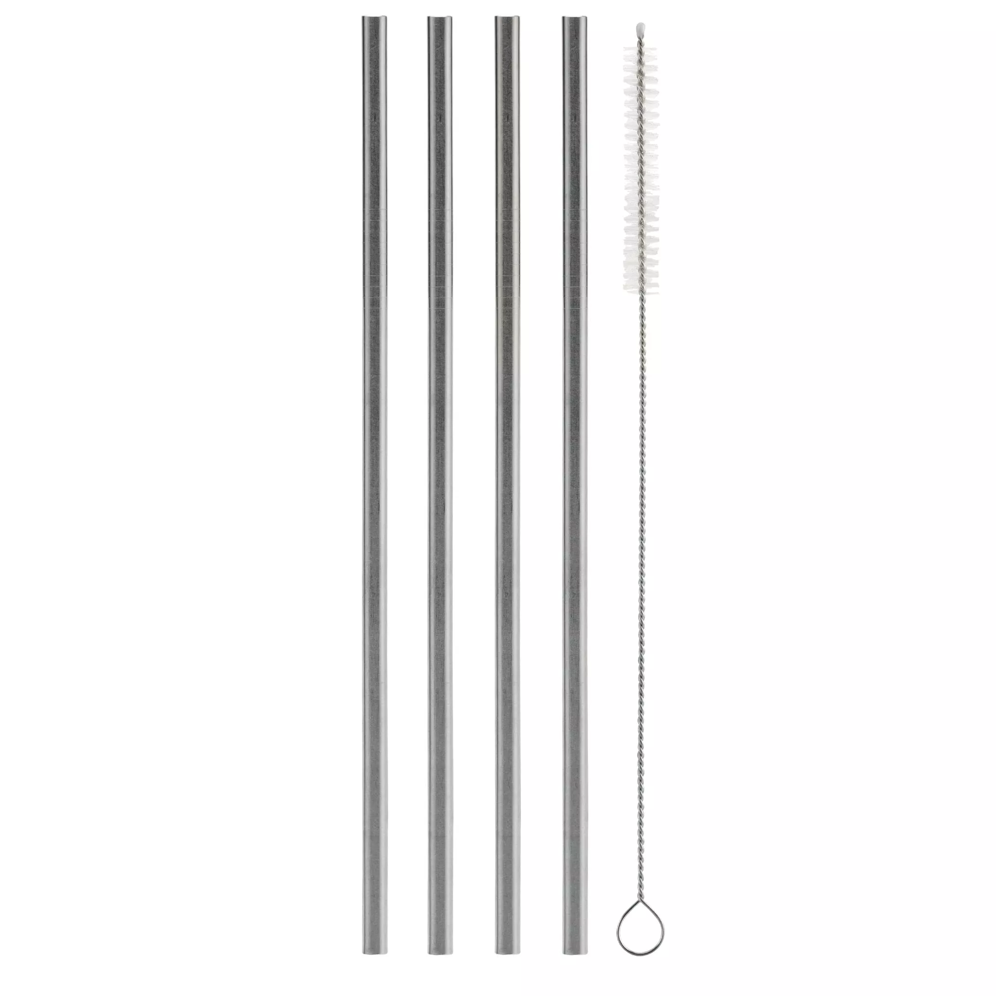 Straight Stainless Steel Straw (4 pack)