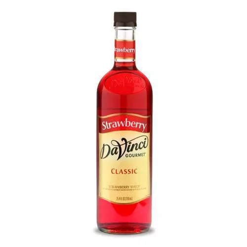 Strawberry DaVinci Gourmet Syrup Bottle - 750mL