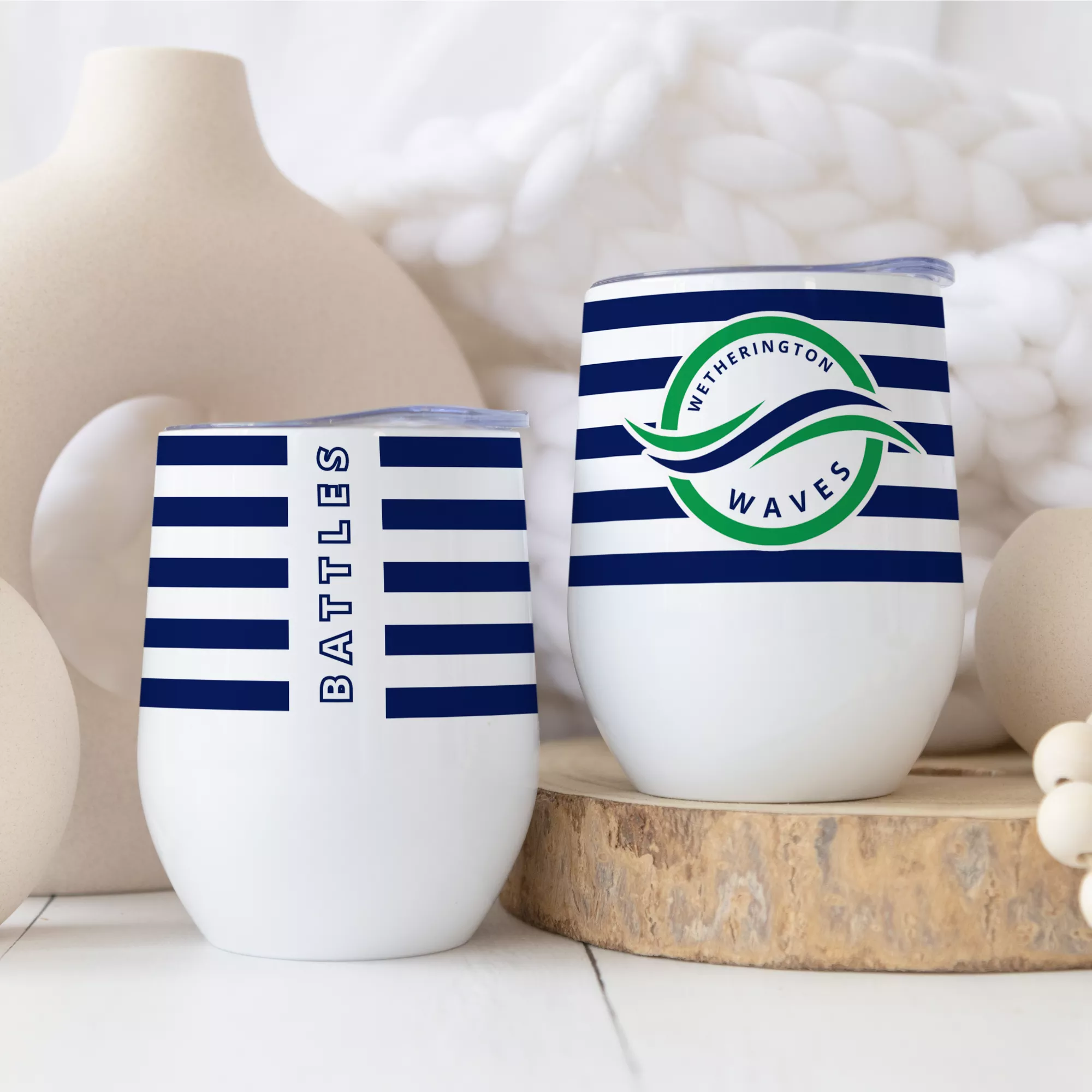 STRIPED WINE TUMBLER