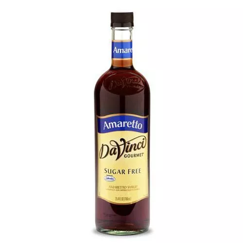 Sugar Free Amaretto DaVinci Syrup Bottle - 750mL