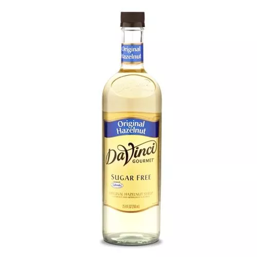 Sugar Free Hazelnut DaVinci Syrup Bottle - 750mL -Original-