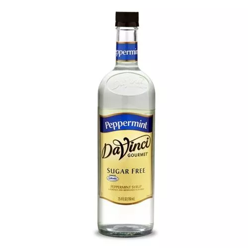 Sugar Free Peppermint DaVinci Syrup Bottle - 750mL