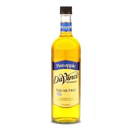 Sugar Free Pineapple DaVinci Syrup Bottle - 750mL