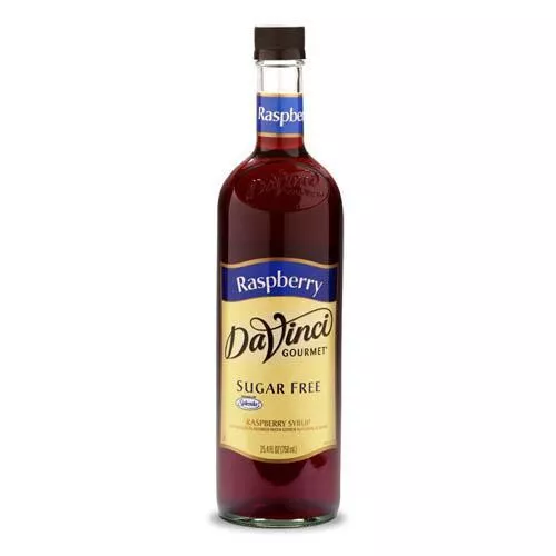 Sugar Free Raspberry DaVinci Syrup Bottle - 750mL