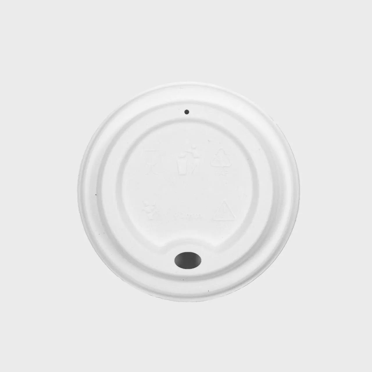 Sugarcane coffee cup lid