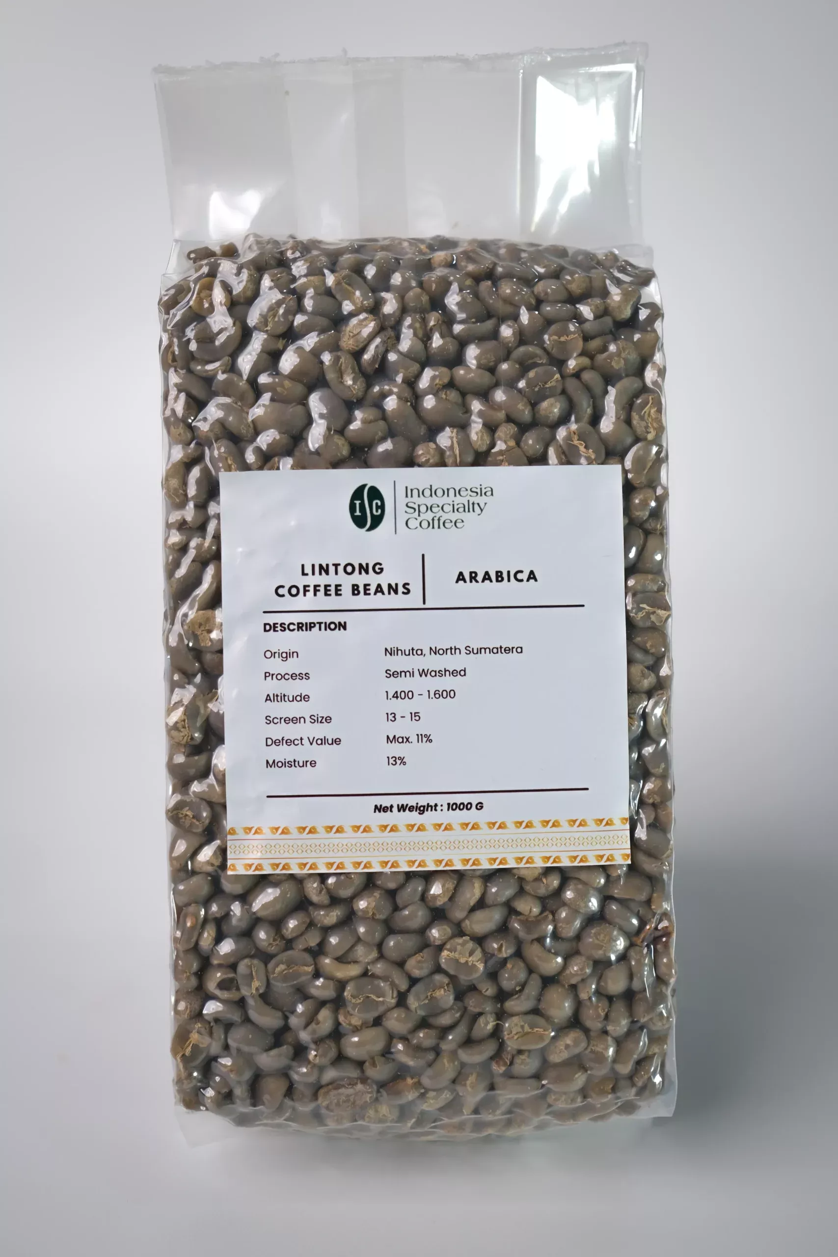 Sumatra Lintong Green Coffee Beans