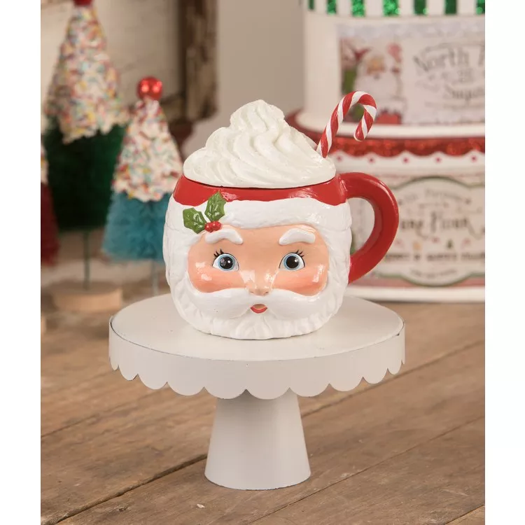 Sweet Tidings Santa Head Mug Container