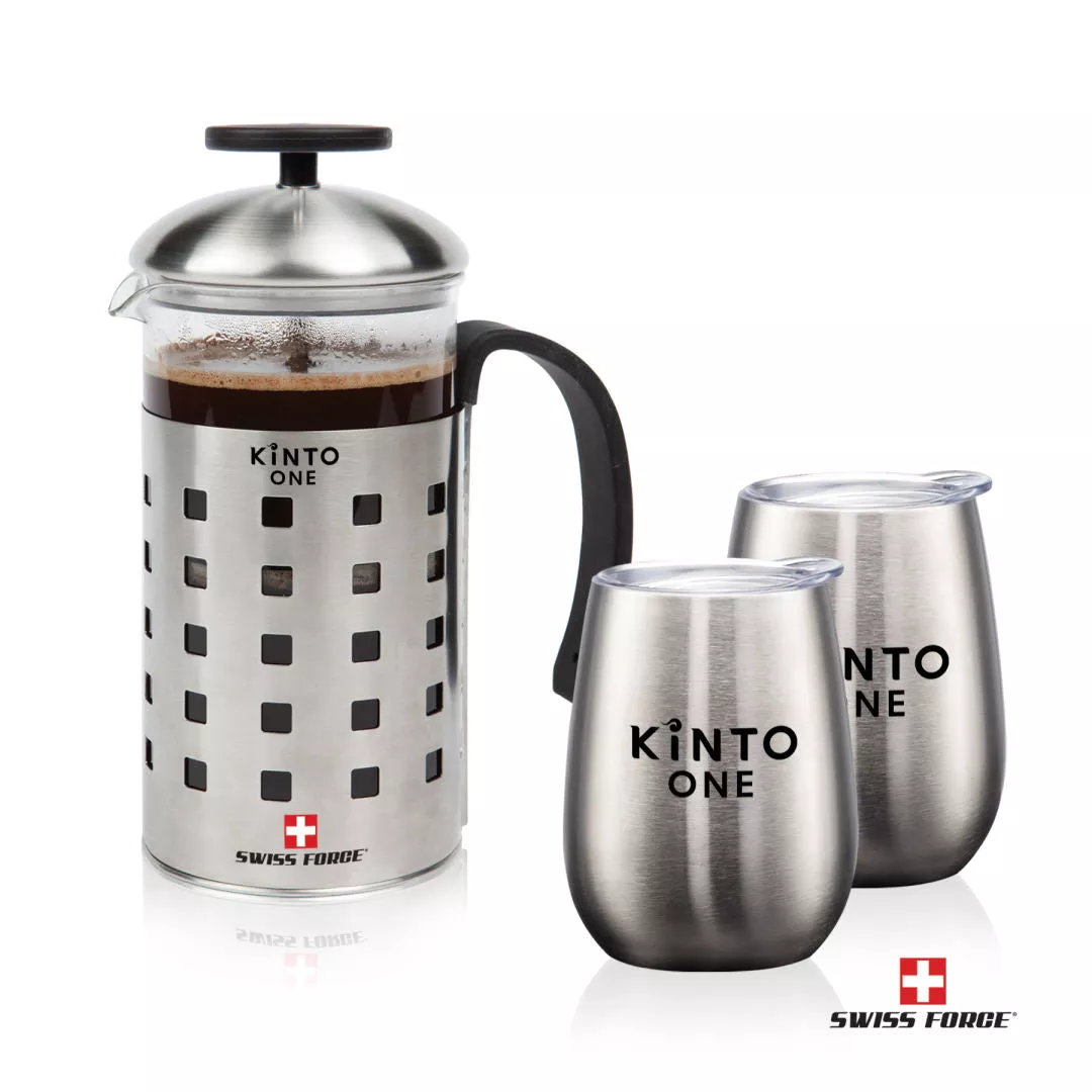 Swiss Force Coffee Press & Vivaldi Cups