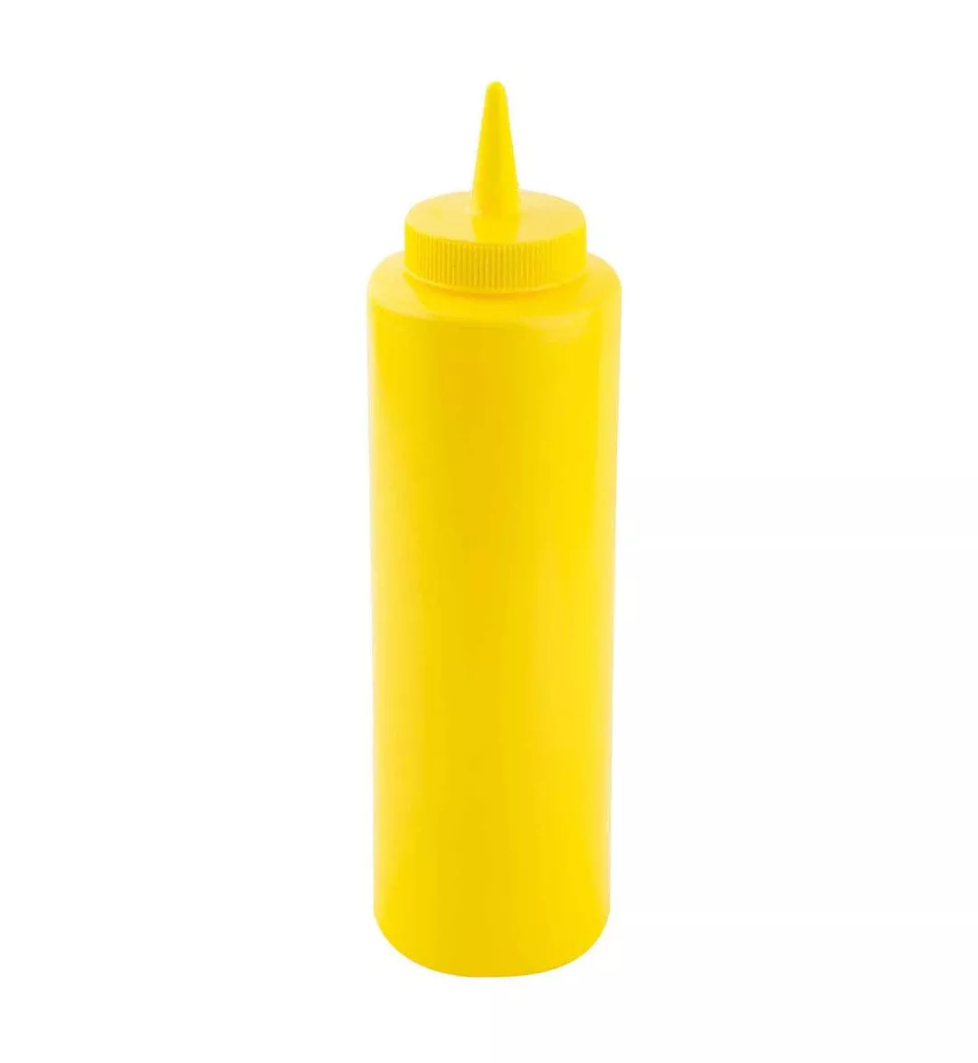 Tablecraft 108M 8 Oz Mustard Squeeze Bottle With Standard Tip