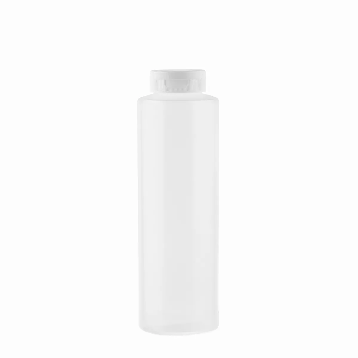 Tablecraft 2112C-1 12 Oz Hinged Clear Squeeze Bottle