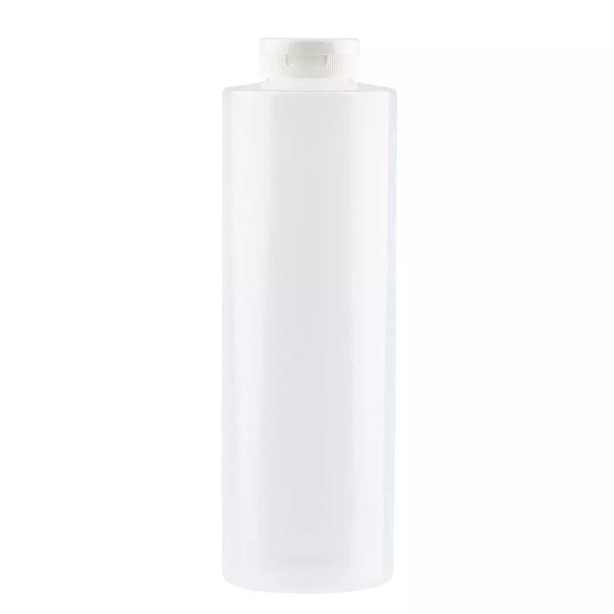 Tablecraft 2124C-1 24 Oz Hinged Clear Squeeze Bottle