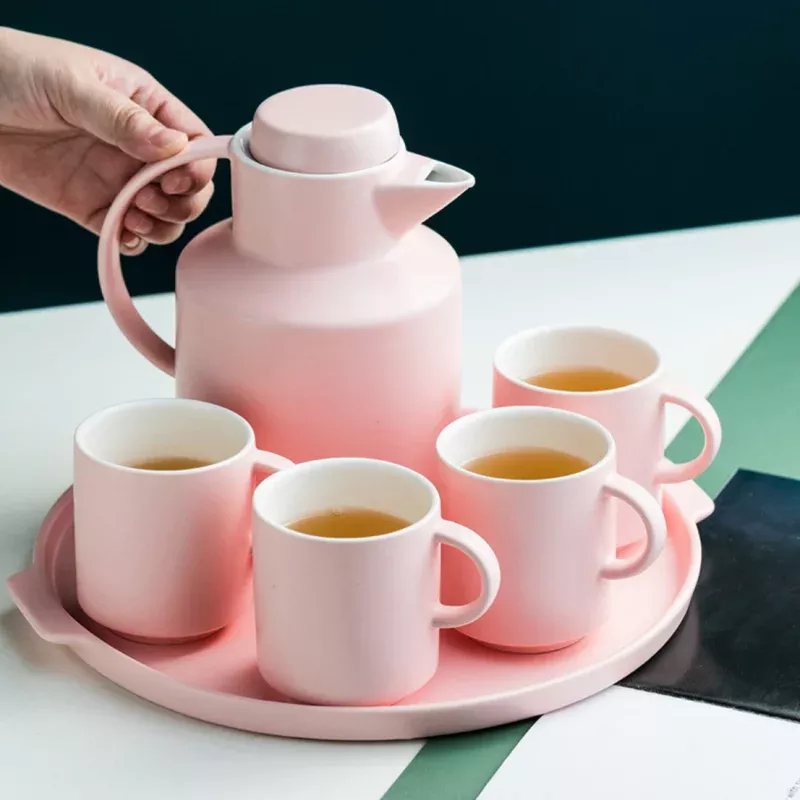 Tea Serving Set Pink