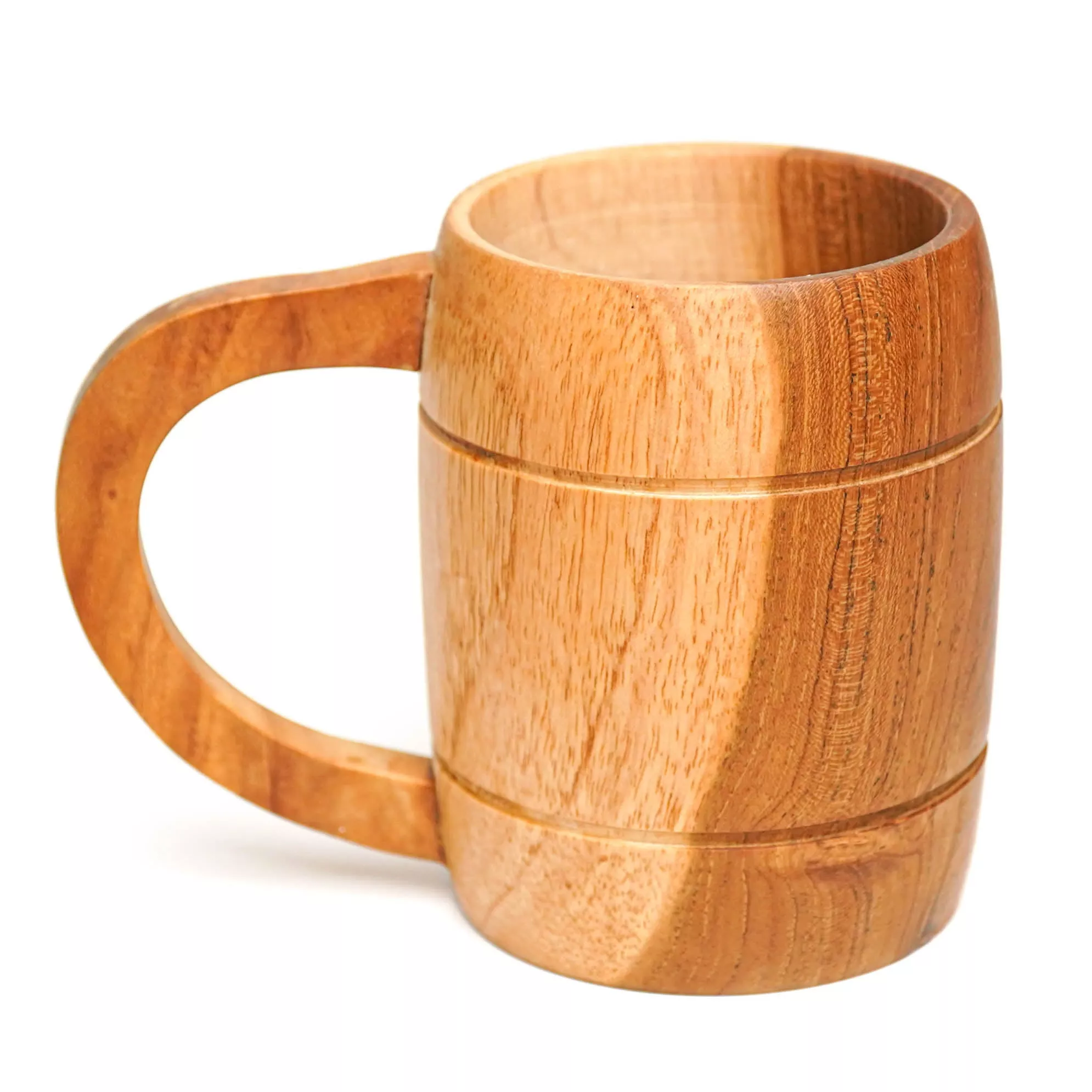 Teak Wood Beer Mug|2-Pack&4-Pack
