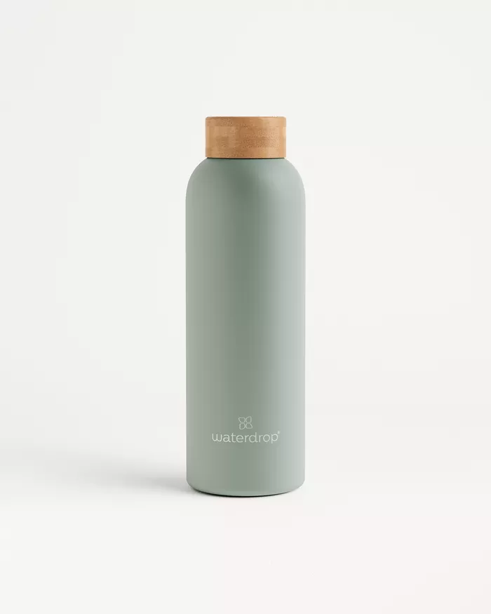 Thermo Steel Bottle Bamboo cap