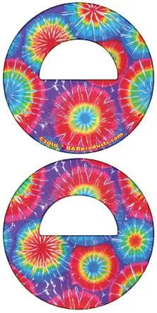 Tie Dye Round Bottle Opener
