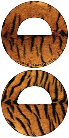 Tiger Pattern Round Bottle Opener