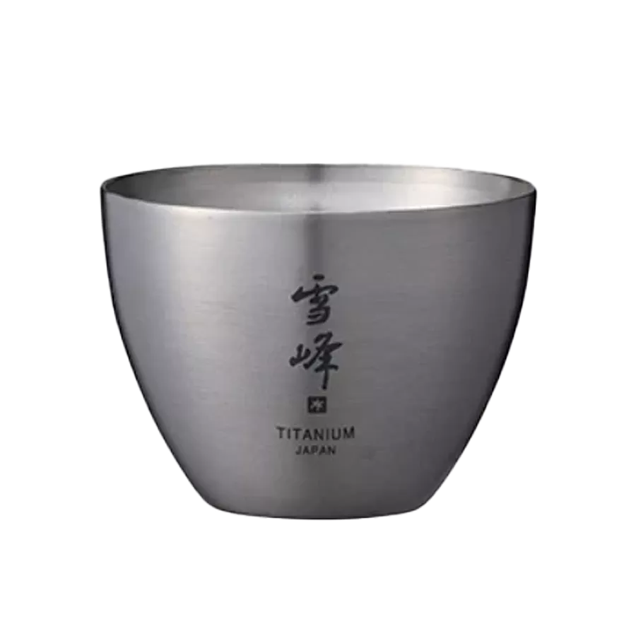 Titanium Sake Double Wall Cup|One|One Size