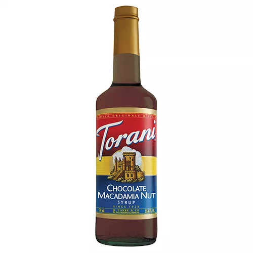 Torani Chocolate Macadamia Nut Syrup - 750 ml Bottle