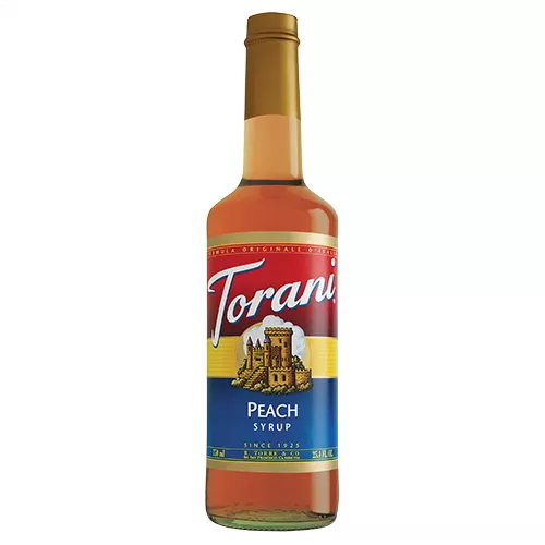 Torani Peach Syrup - 750 ml Bottle