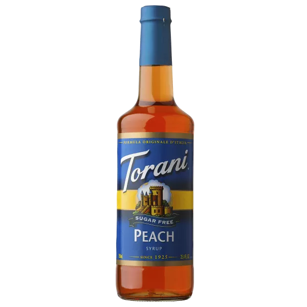 Torani Sugar Free Peach Syrup - 750 ml Bottle