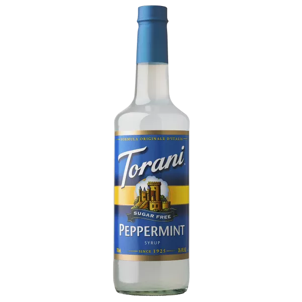 Torani Sugar Free Peppermint Syrup - 750 ml Bottle