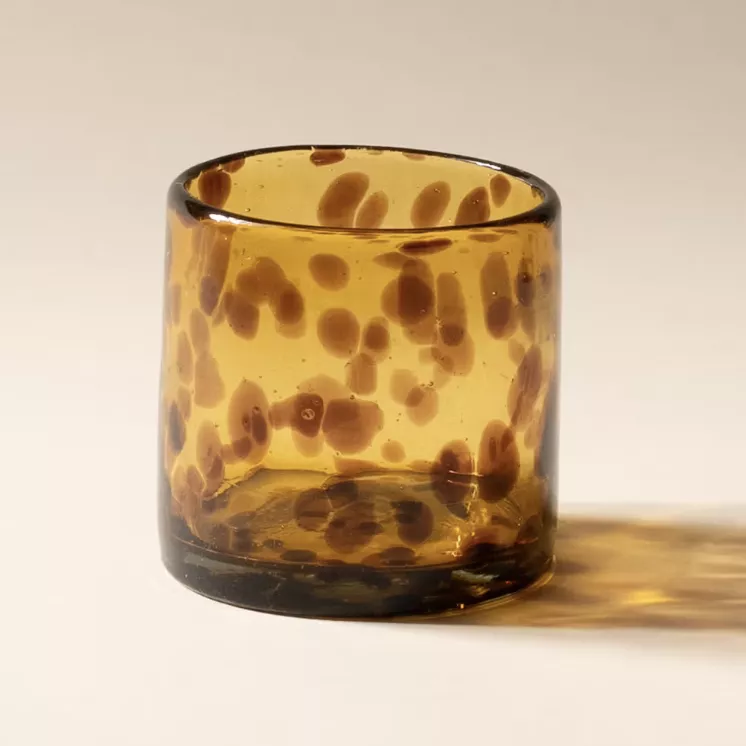 Tortoiseshell Handblown Tumbler