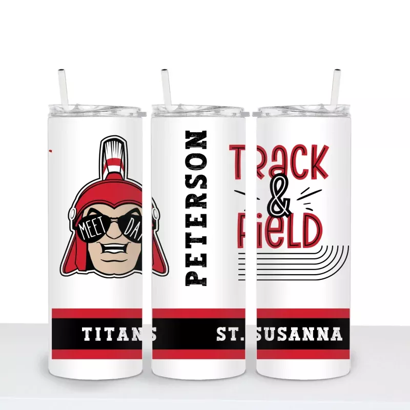 TRACKPERSONALIZEDTitan Meet Day Tumbler