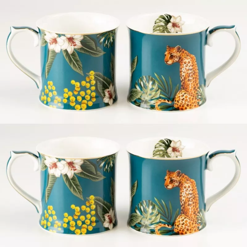 Tropical Cat Coffee Mug
