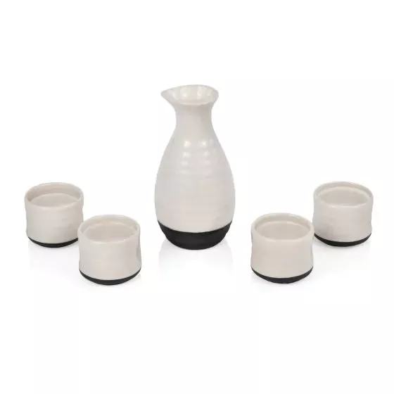TRUE CERAMIC SAKE SET 5 PIECE
