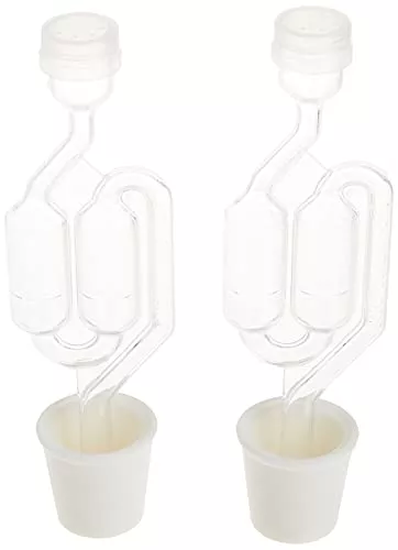 Twin Bubble Airlock and Carboy Bung (Pack of 2)
