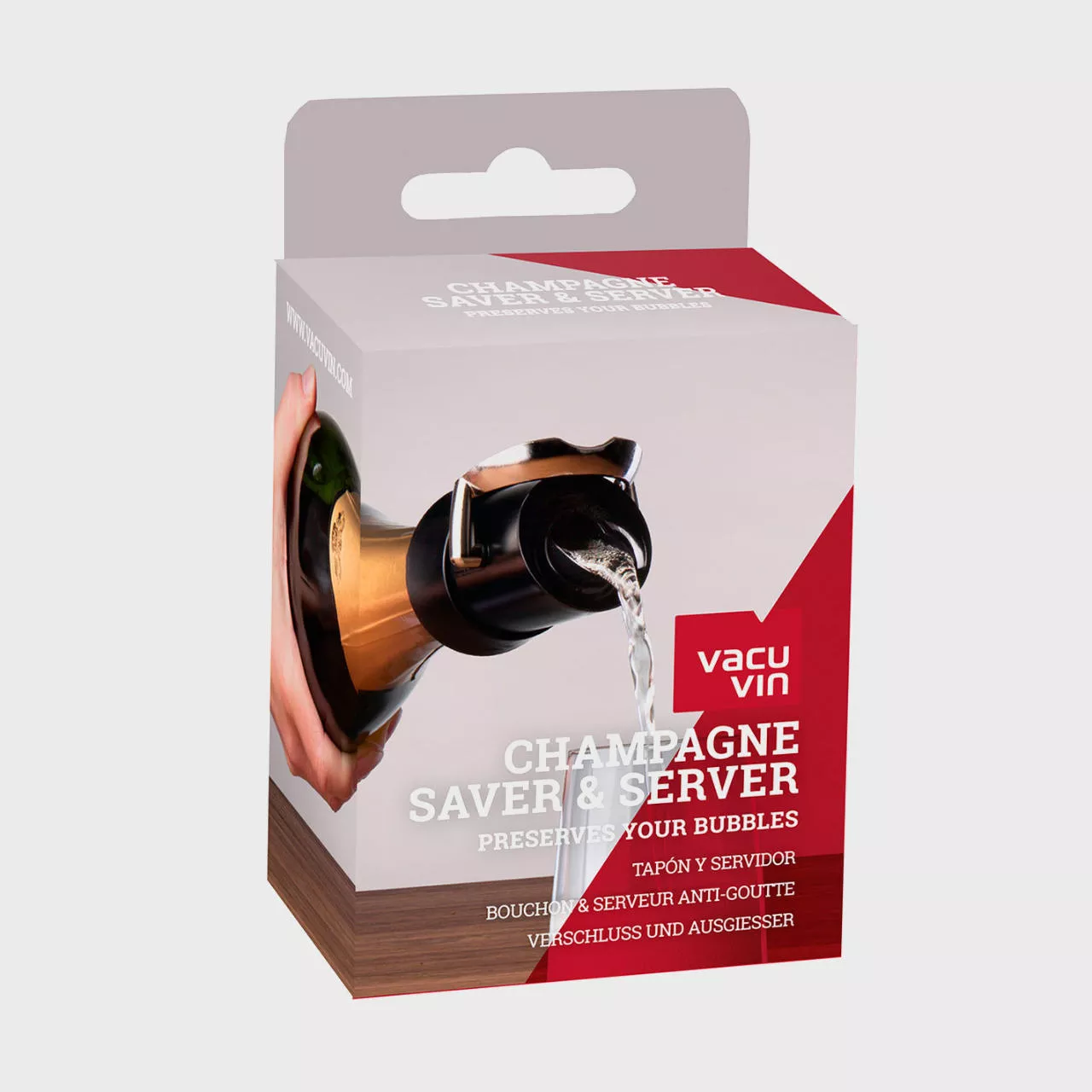 Vacu vin champagne saver and server
